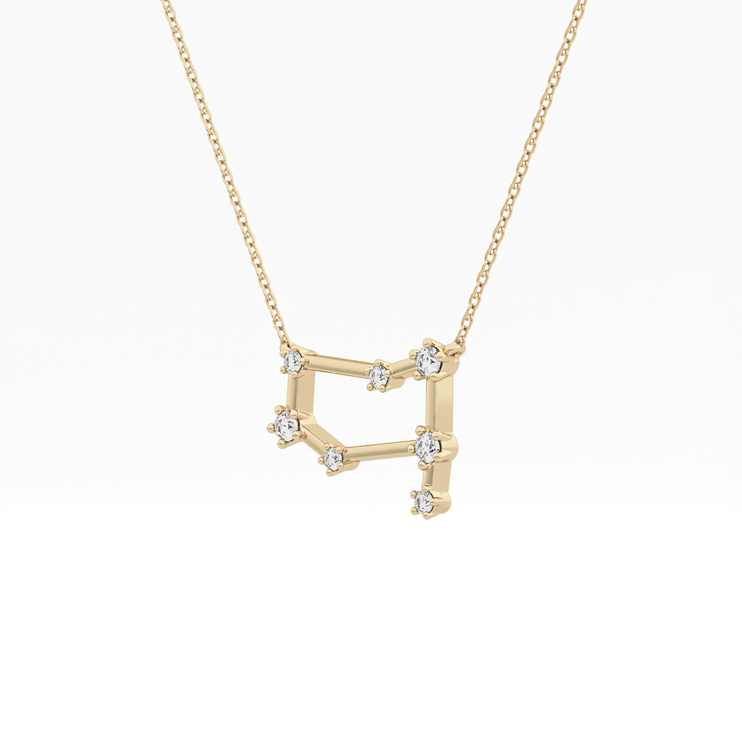 Classic 0.18 TCW Round Cut Moissanite Diamond Necklace