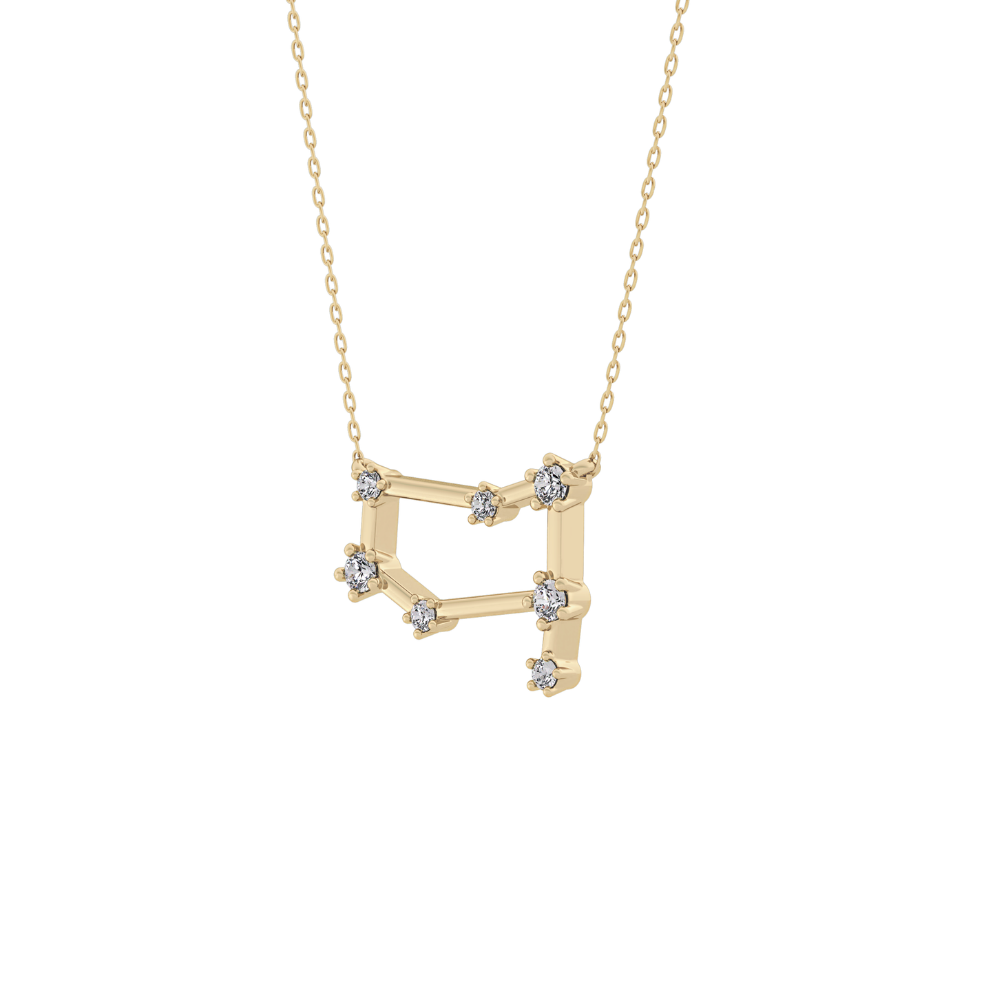 Classic 0.18 TCW Round Cut Moissanite Diamond Necklace