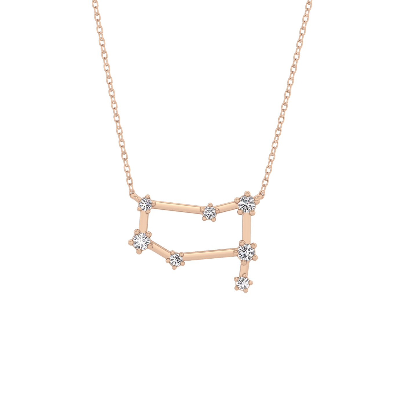 Classic 0.18 TCW Round Cut Moissanite Diamond Necklace