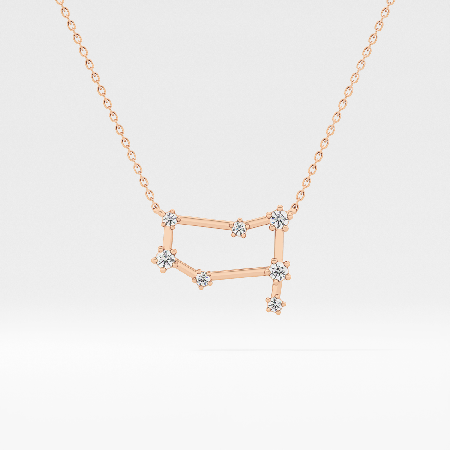 Classic 0.18 TCW Round Cut Moissanite Diamond Necklace
