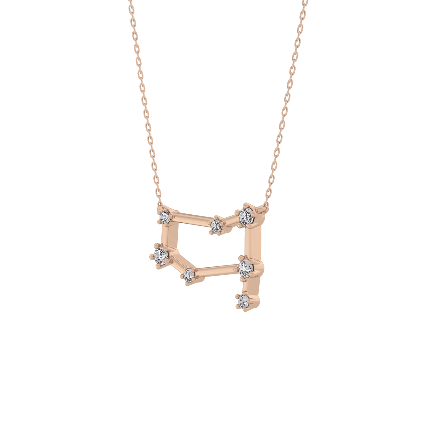Classic 0.18 TCW Round Cut Moissanite Diamond Necklace