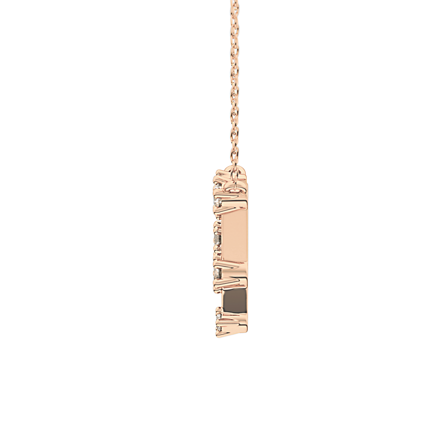 Classic 0.18 TCW Round Cut Moissanite Diamond Necklace