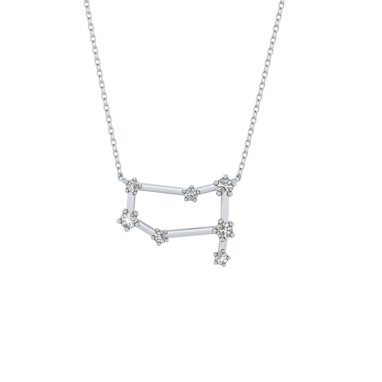 Classic 0.18 TCW Round Cut Moissanite Diamond Necklace