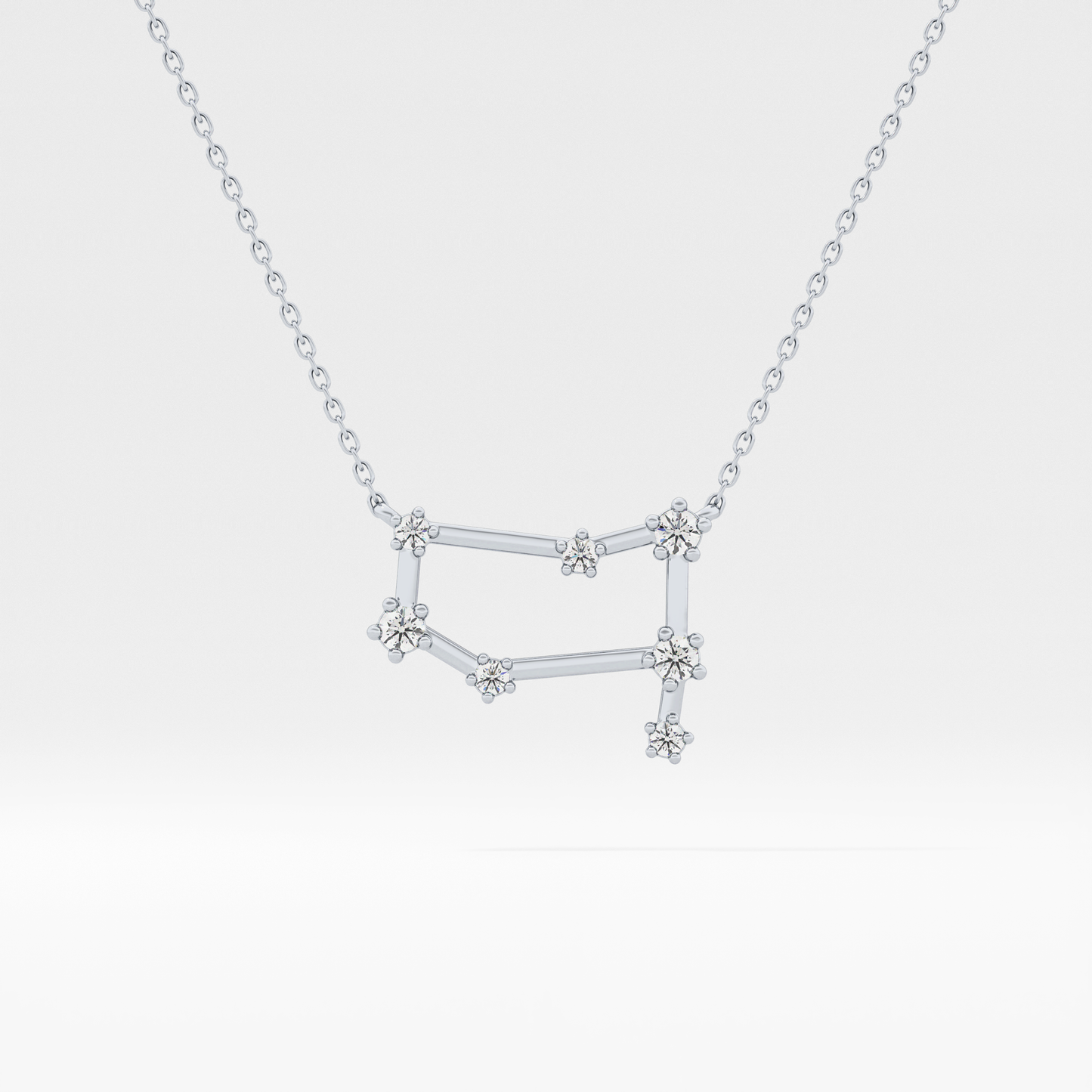 Classic 0.18 TCW Round Cut Moissanite Diamond Necklace