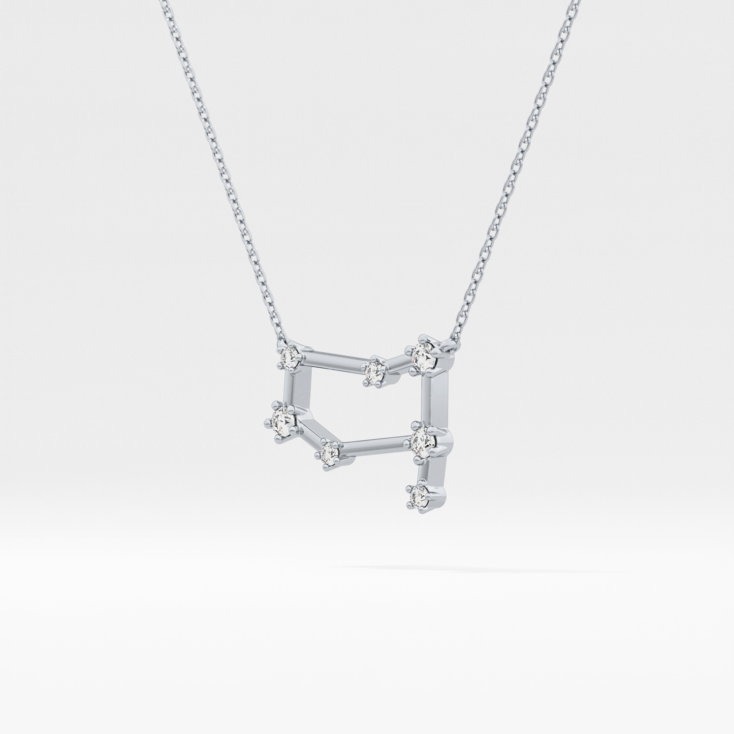 Classic 0.18 TCW Round Cut Moissanite Diamond Necklace