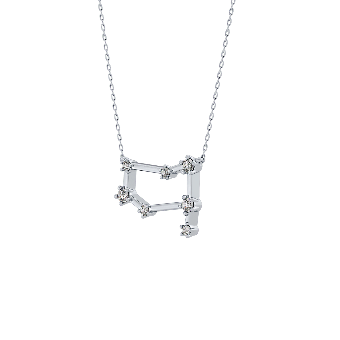 Classic 0.18 TCW Round Cut Moissanite Diamond Necklace
