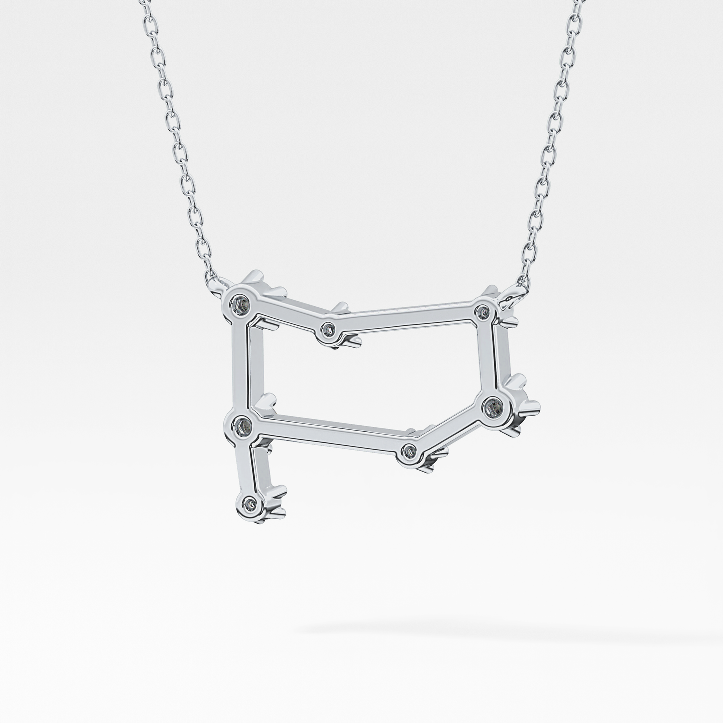 Classic 0.18 TCW Round Cut Moissanite Diamond Necklace