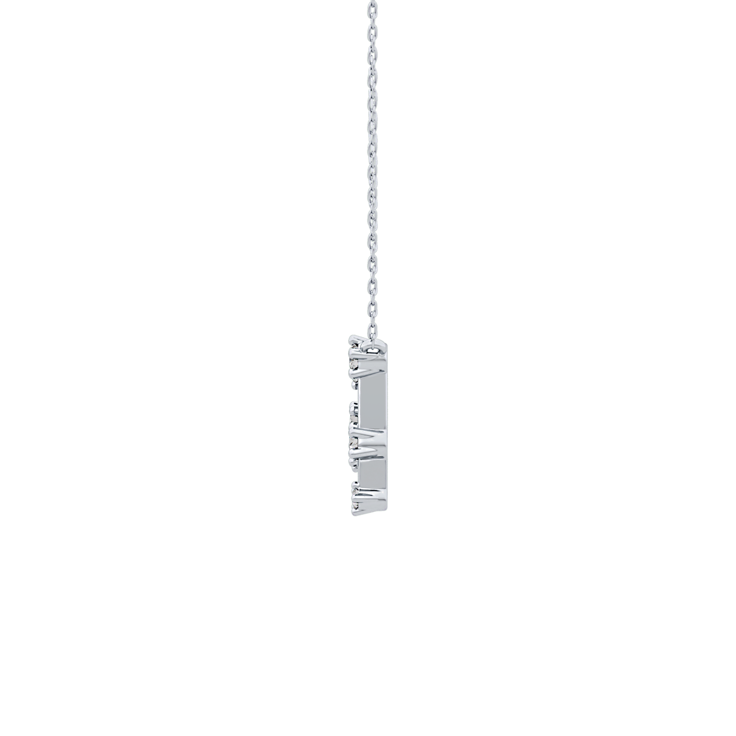 Classic 0.18 TCW Round Cut Moissanite Diamond Necklace