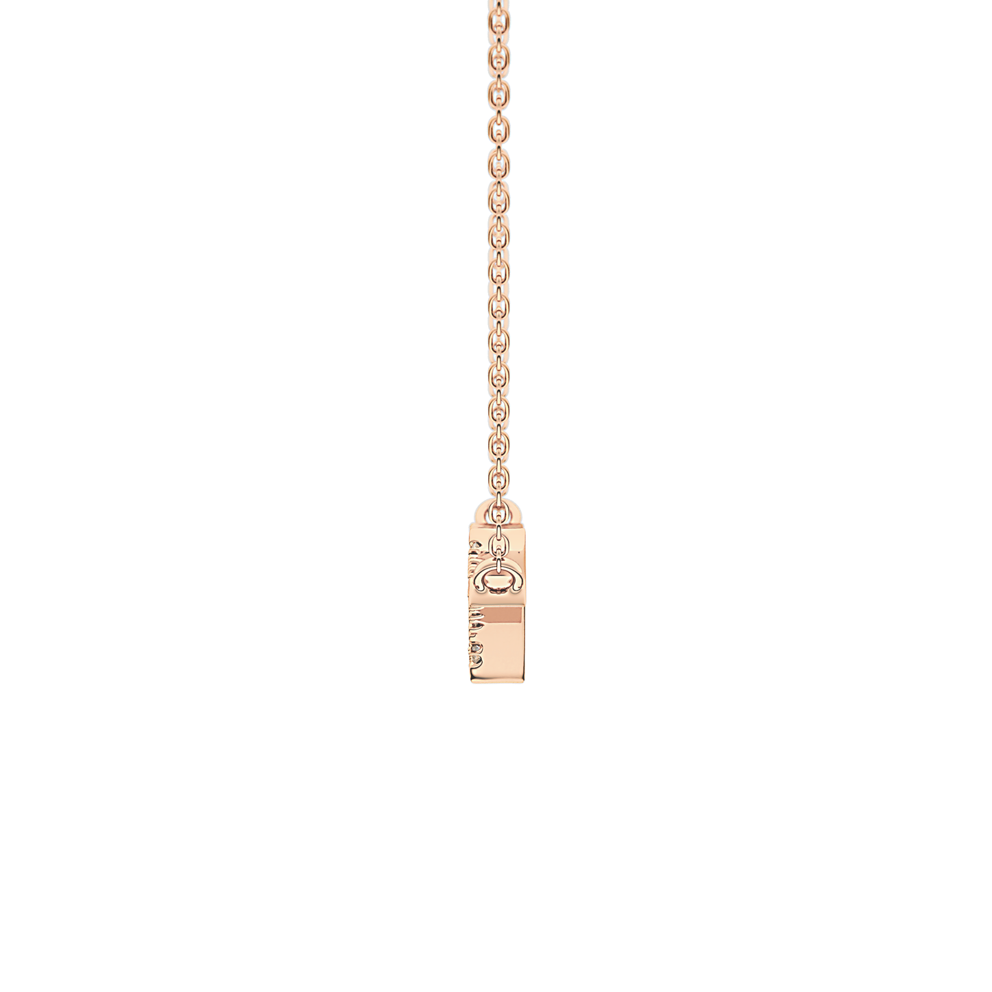 Classic 0.123 TCW Round Cut Moissanite Diamond Necklace