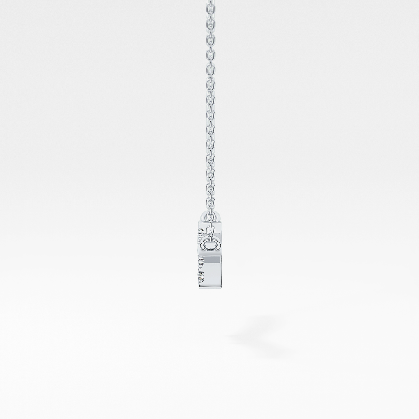 Classic 0.123 TCW Round Cut Moissanite Diamond Necklace
