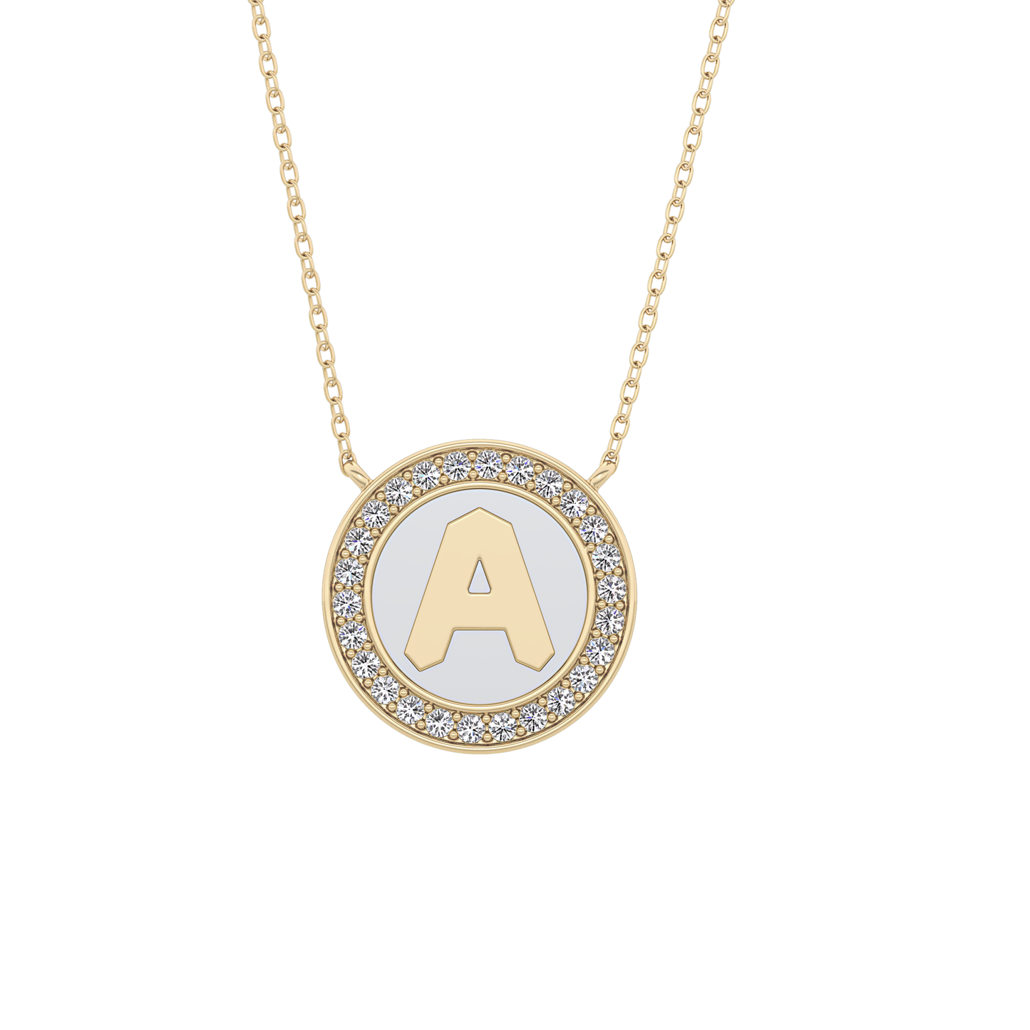 Classic 0.17 TCW Round Cut Moissanite Diamond Necklace