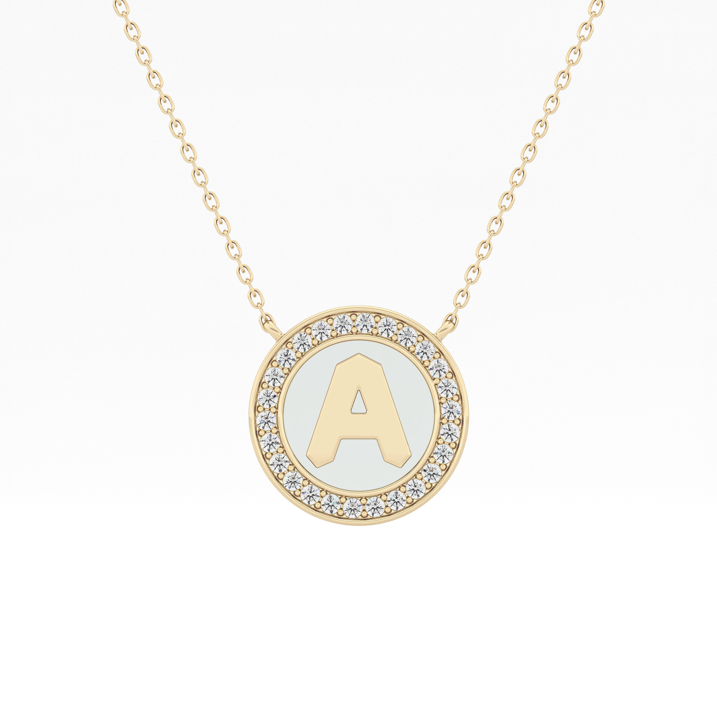 Classic 0.17 TCW Round Cut Moissanite Diamond Necklace