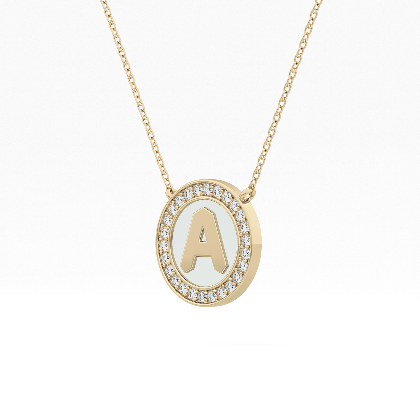 Classic 0.17 TCW Round Cut Moissanite Diamond Necklace
