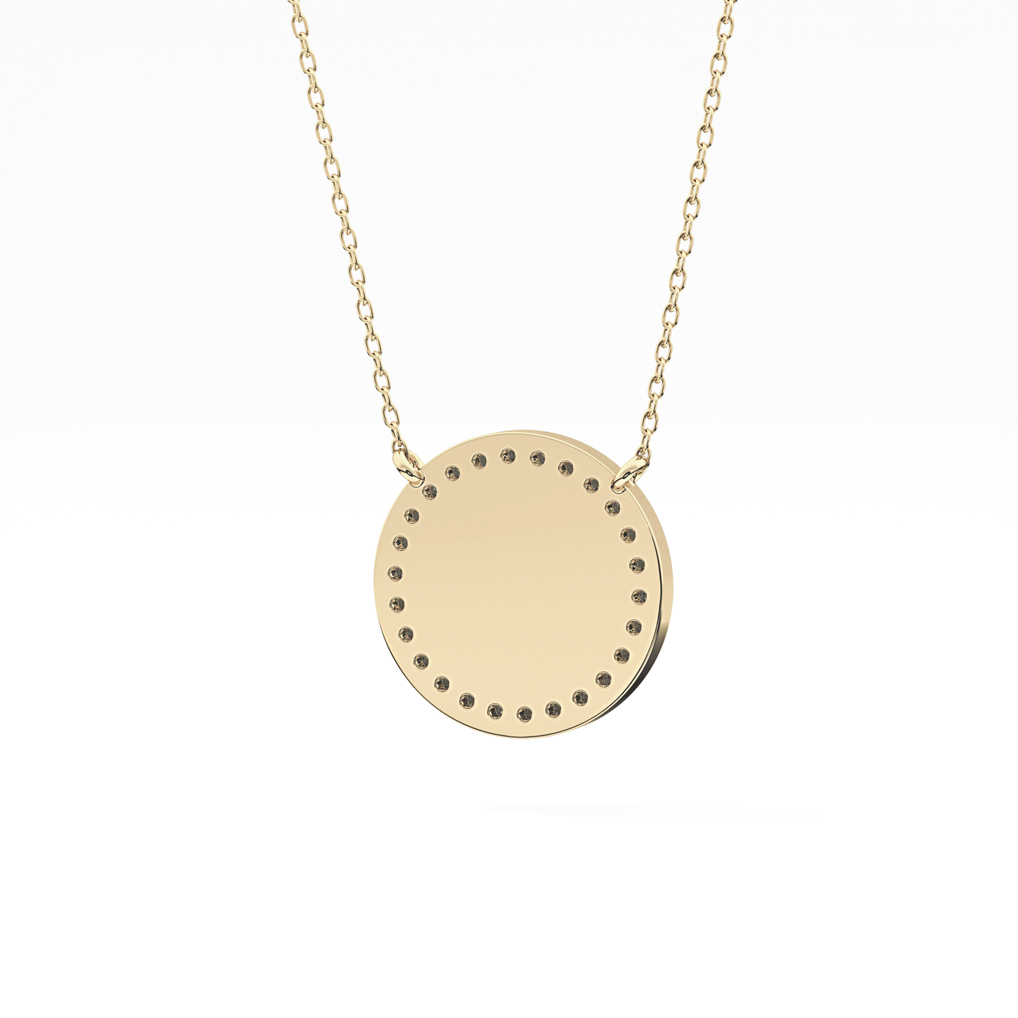 Classic 0.17 TCW Round Cut Moissanite Diamond Necklace