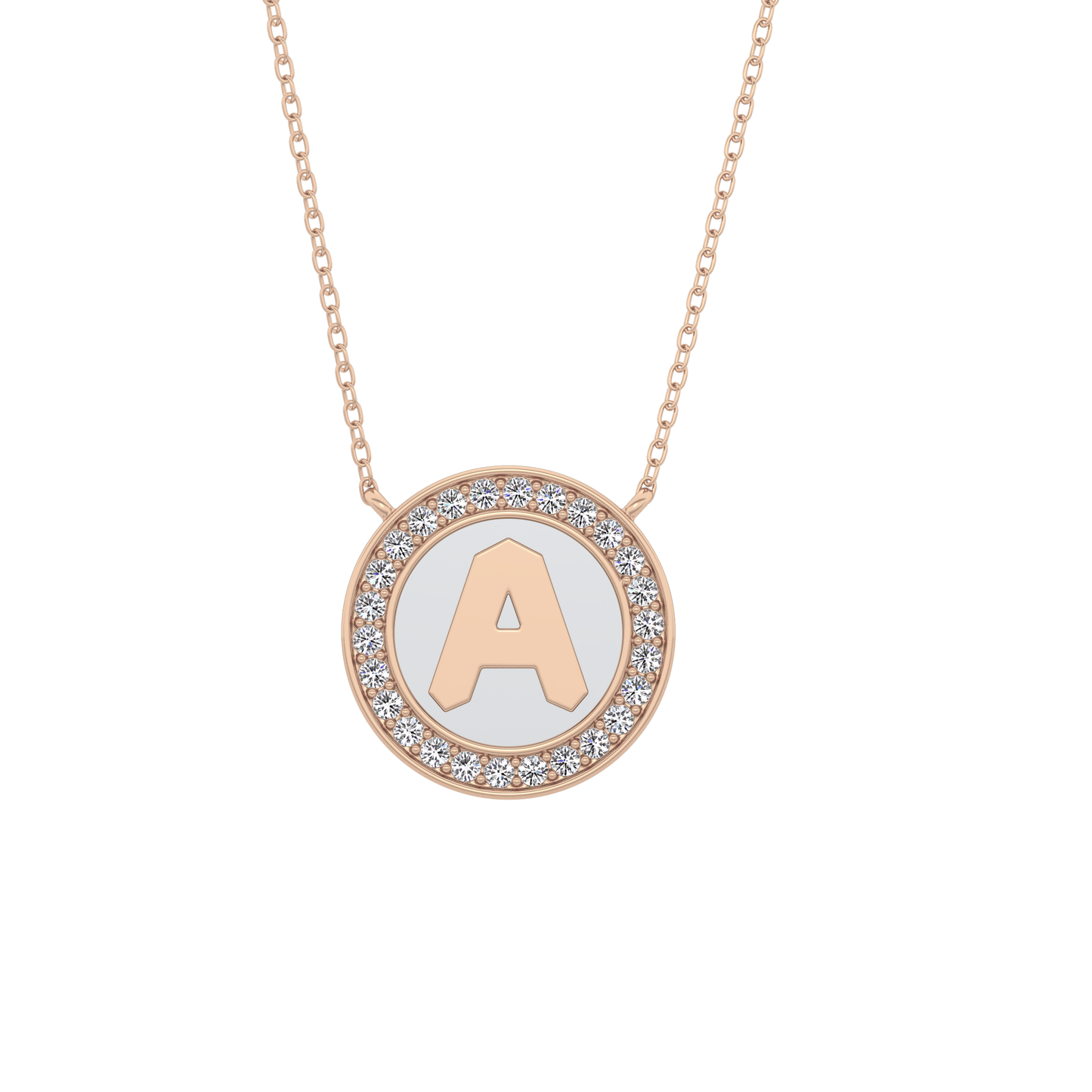 Classic 0.17 TCW Round Cut Moissanite Diamond Necklace