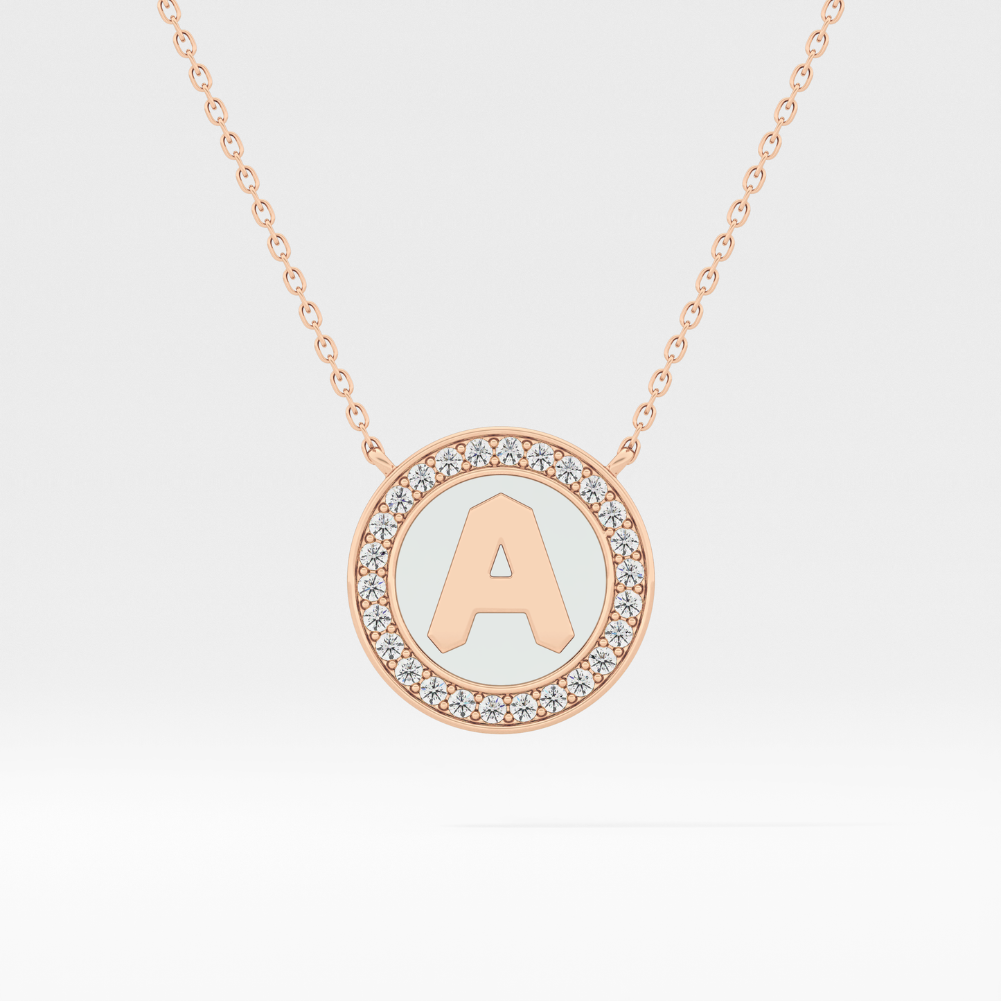 Classic 0.17 TCW Round Cut Moissanite Diamond Necklace