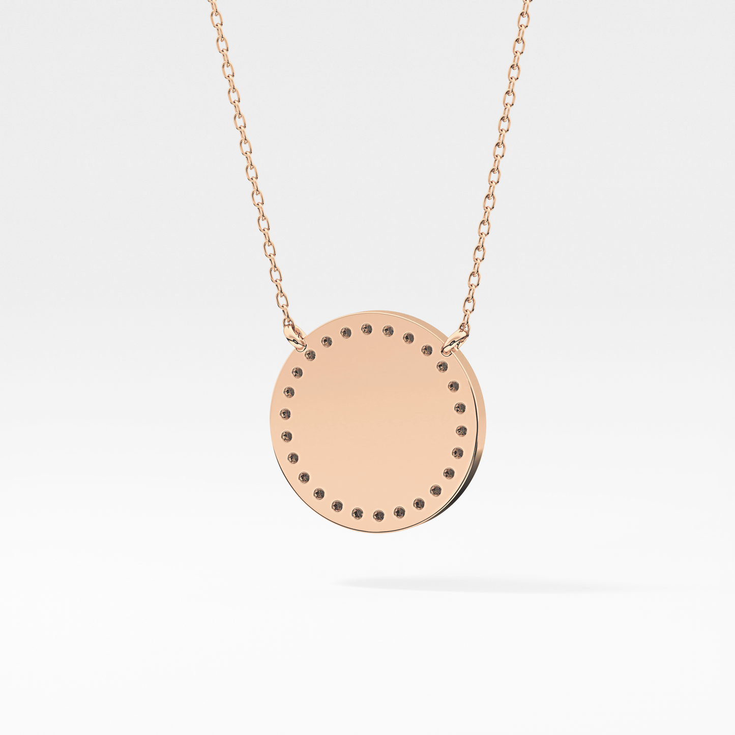 Classic 0.17 TCW Round Cut Moissanite Diamond Necklace