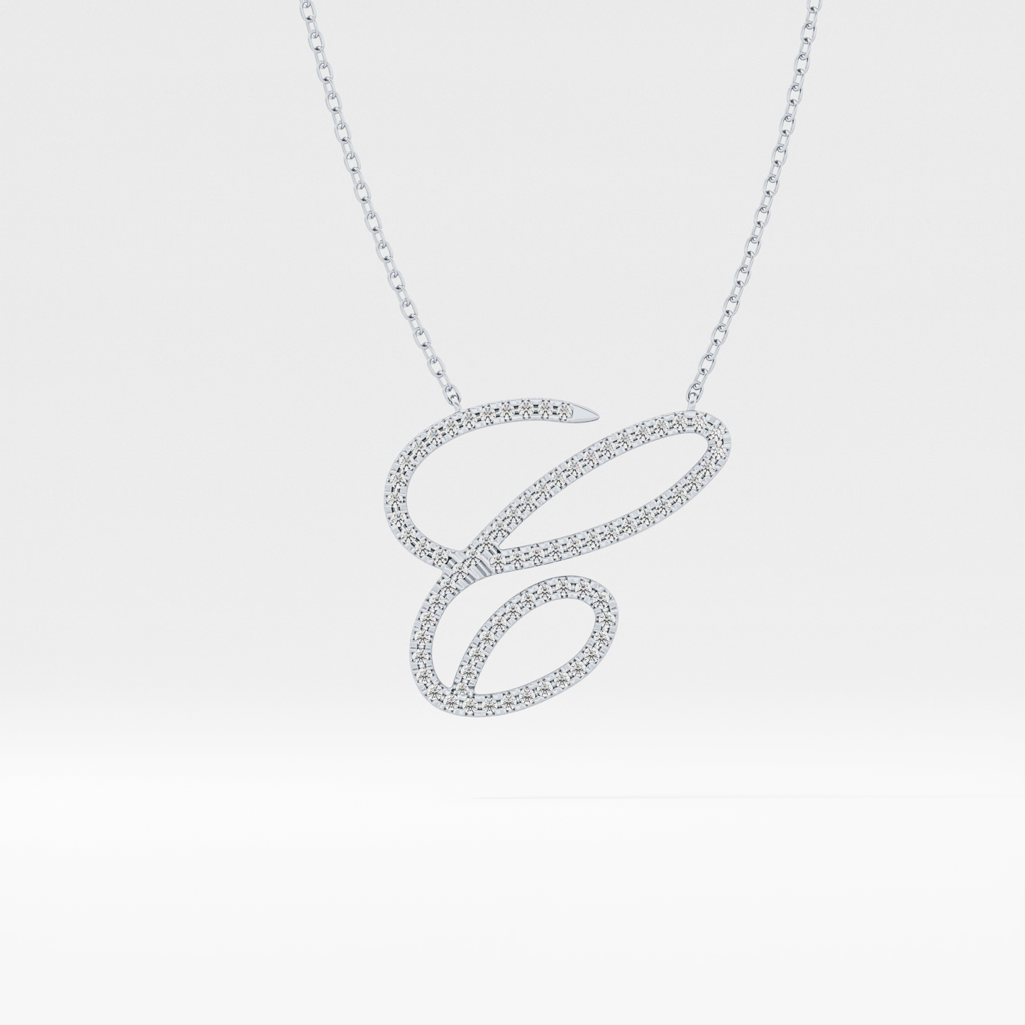 Classic 0.144 TCW Round Cut Moissanite Diamond Necklace