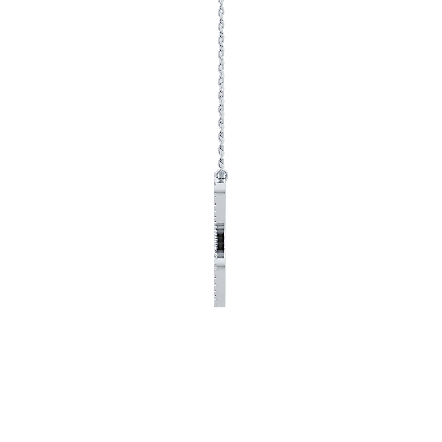 Classic 0.144 TCW Round Cut Moissanite Diamond Necklace