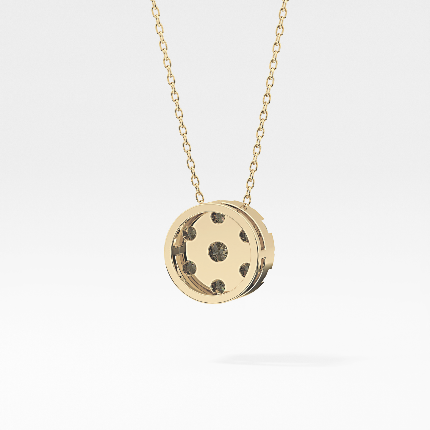 Classic 0.57 TCW Round Cut Moissanite Diamond Necklace