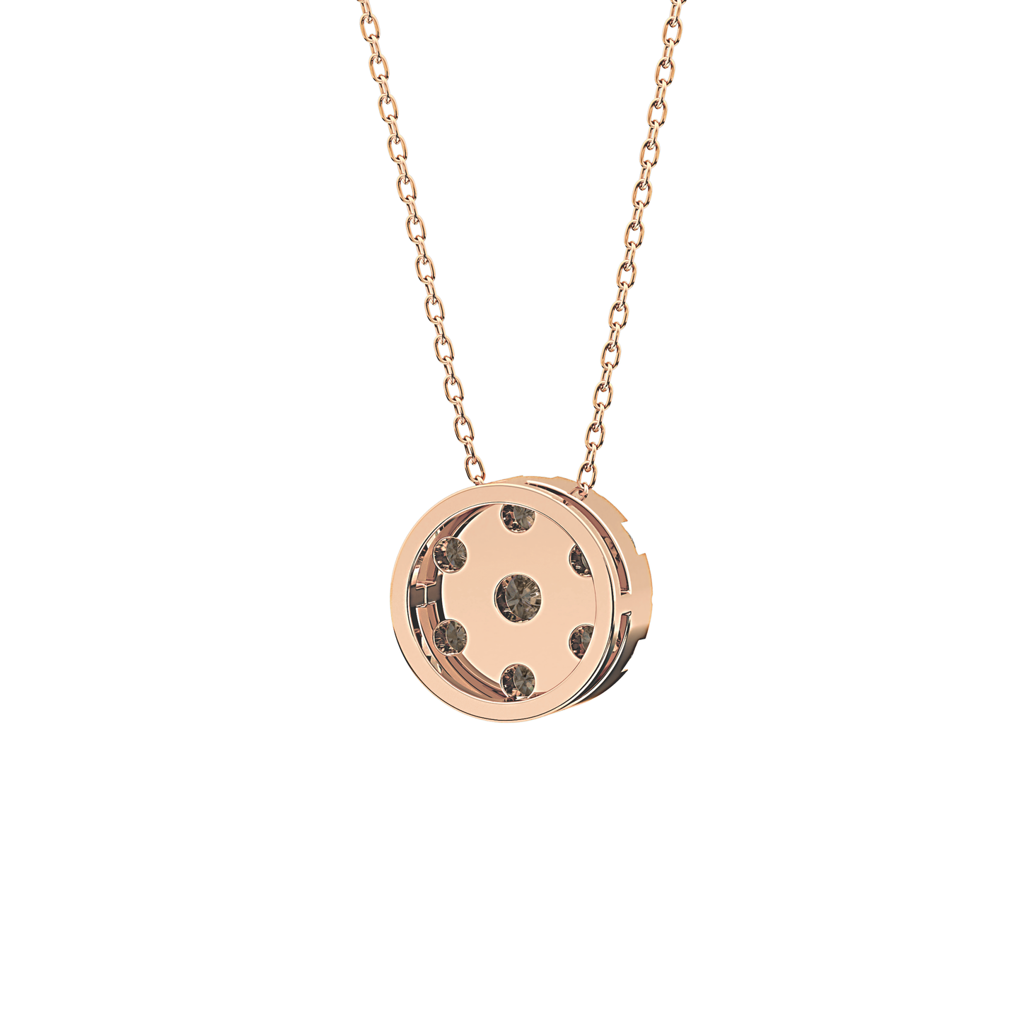 Classic 0.57 TCW Round Cut Moissanite Diamond Necklace