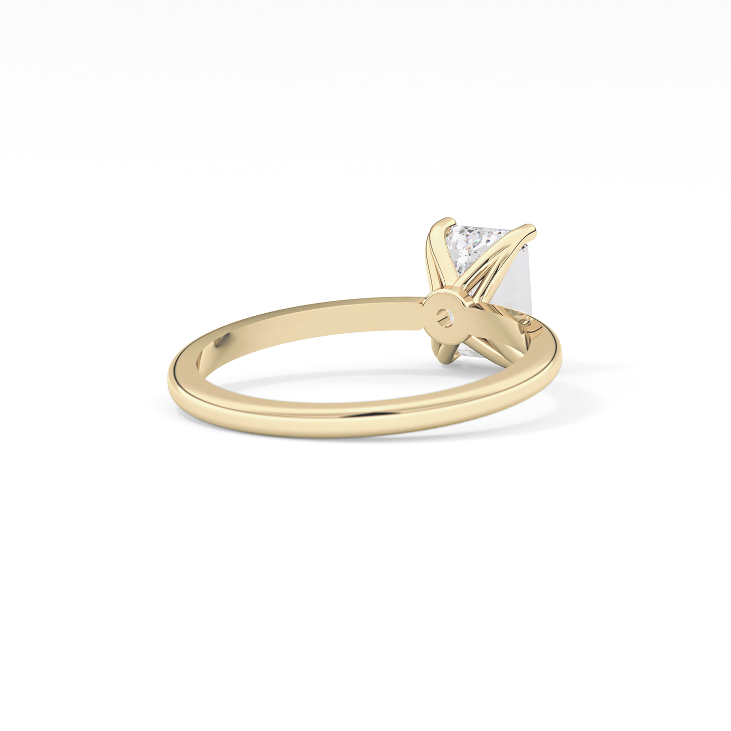 Emerald Cut 1.02 Carat Moissanite Ring – Solitaire Style in Gold