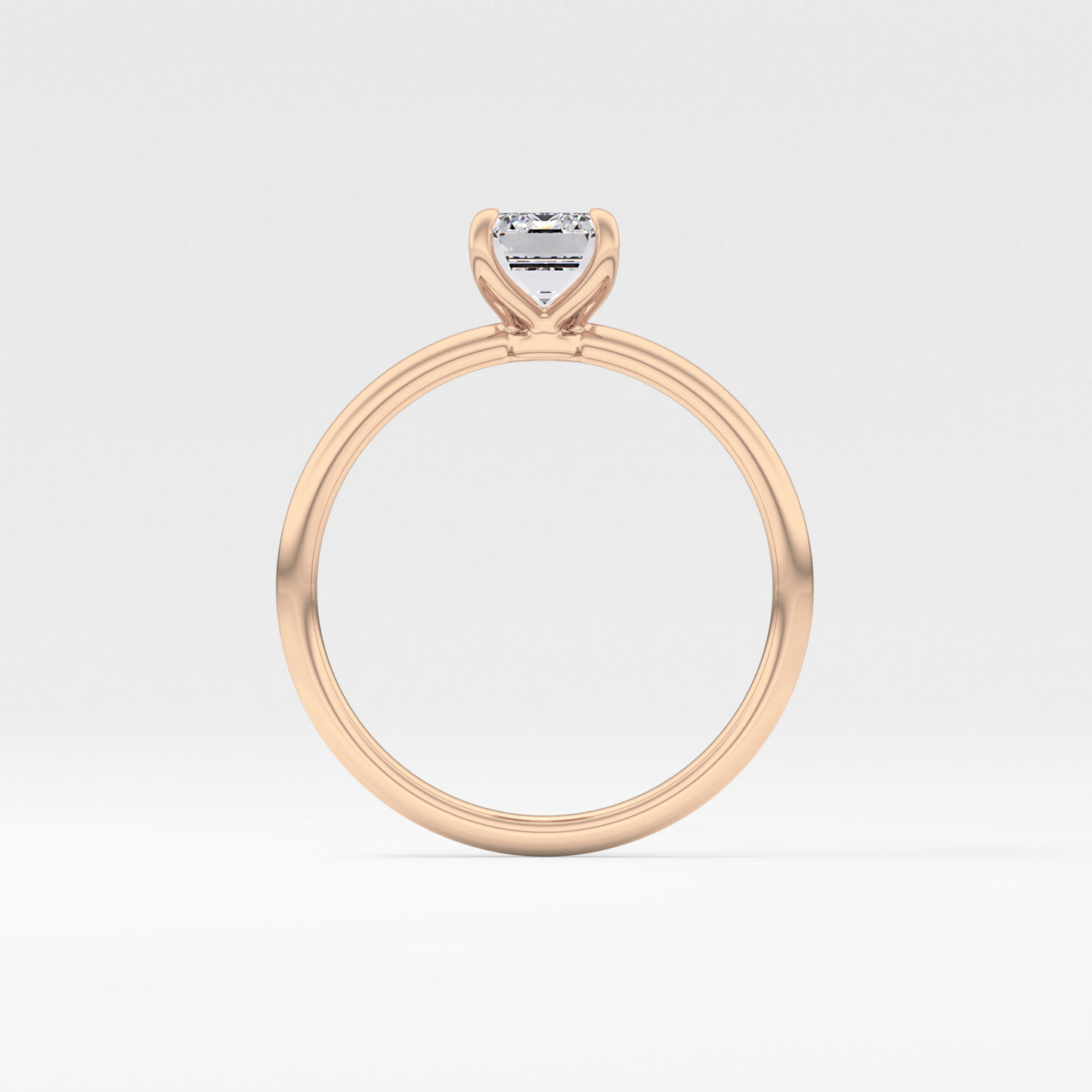 Emerald Cut 1.02 Carat Moissanite Ring – Solitaire Style in Gold
