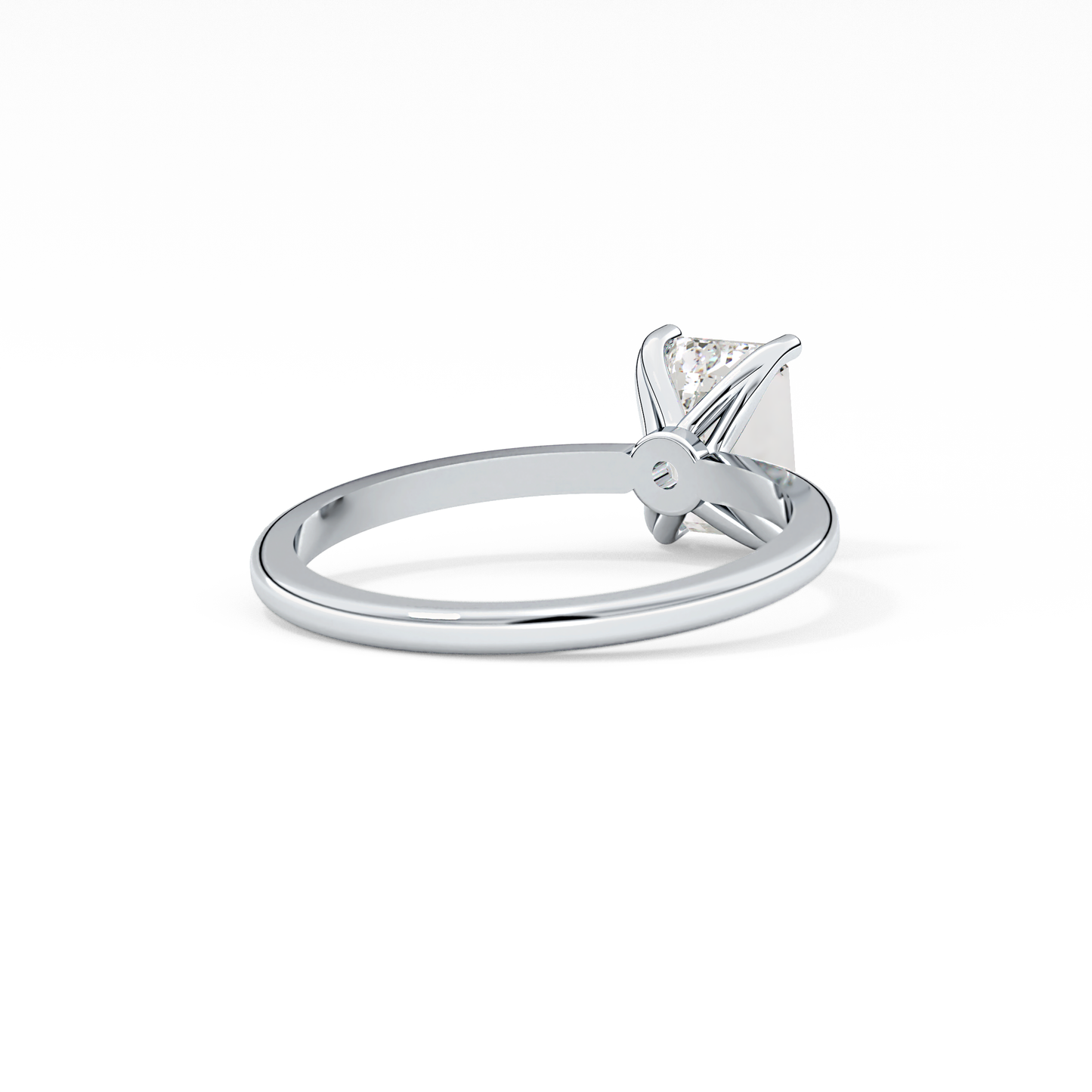 Emerald Cut 1.02 Carat Moissanite Ring – Solitaire Style in Gold