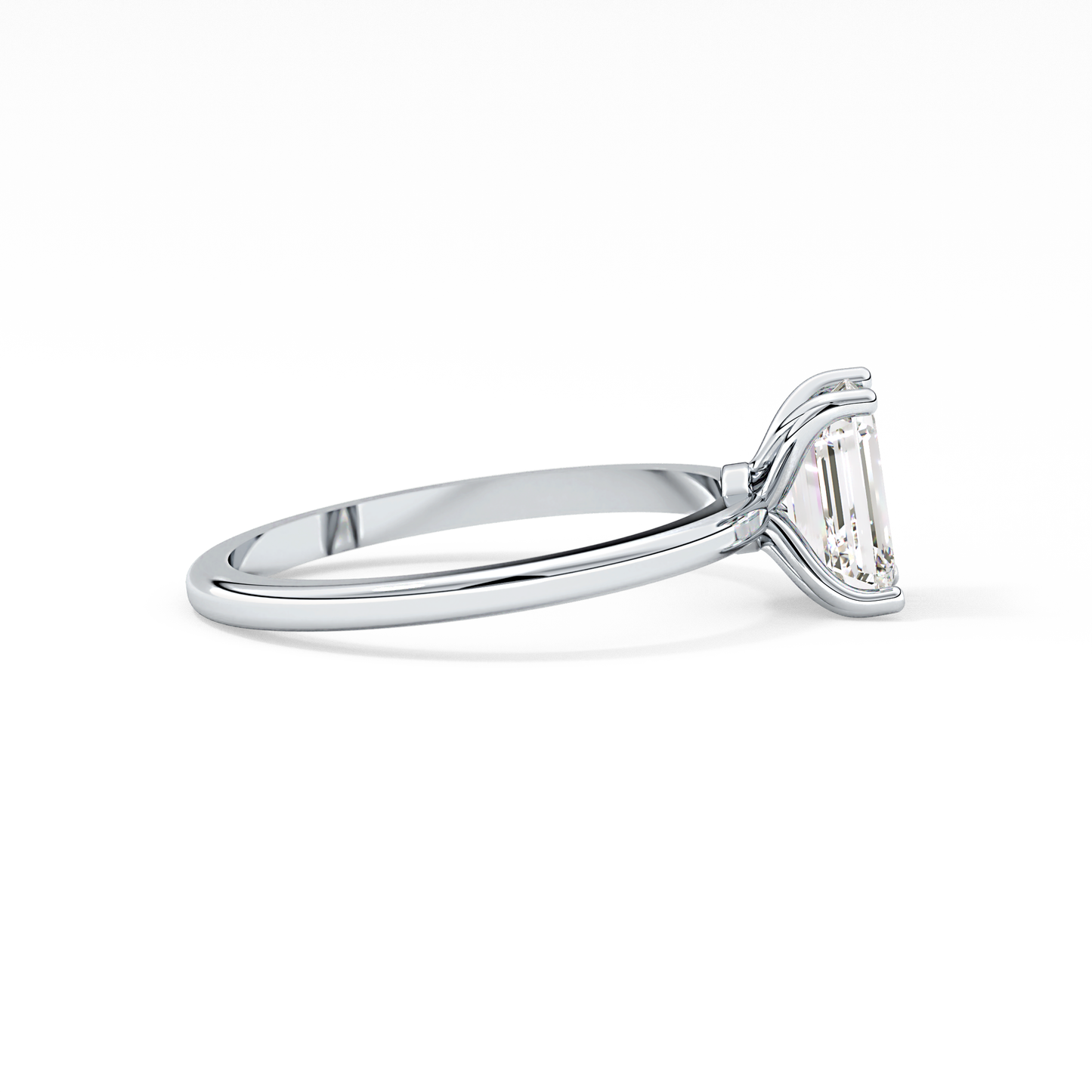 Emerald Cut 1.02 Carat Moissanite Ring – Solitaire Style in Gold