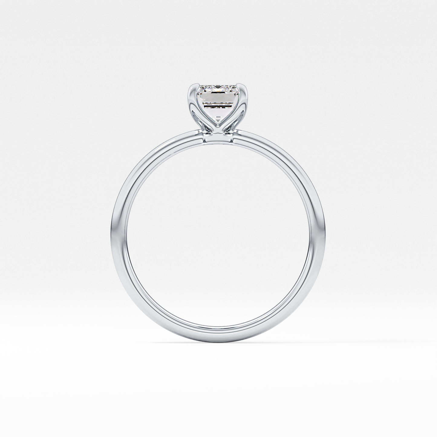 Emerald Cut 1.02 Carat Moissanite Ring – Solitaire Style in Gold