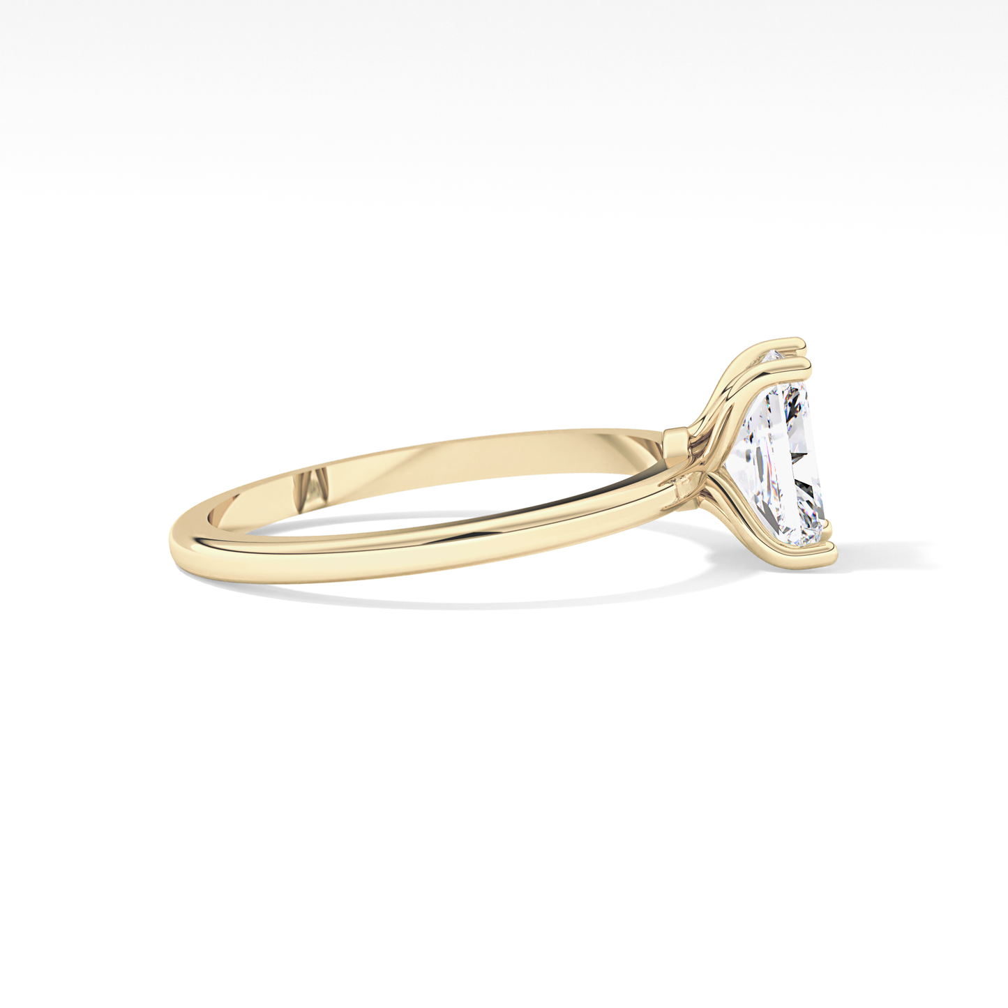 Radiant Cut 1.21 Carat Moissanite Ring – Solitaire Style in Gold