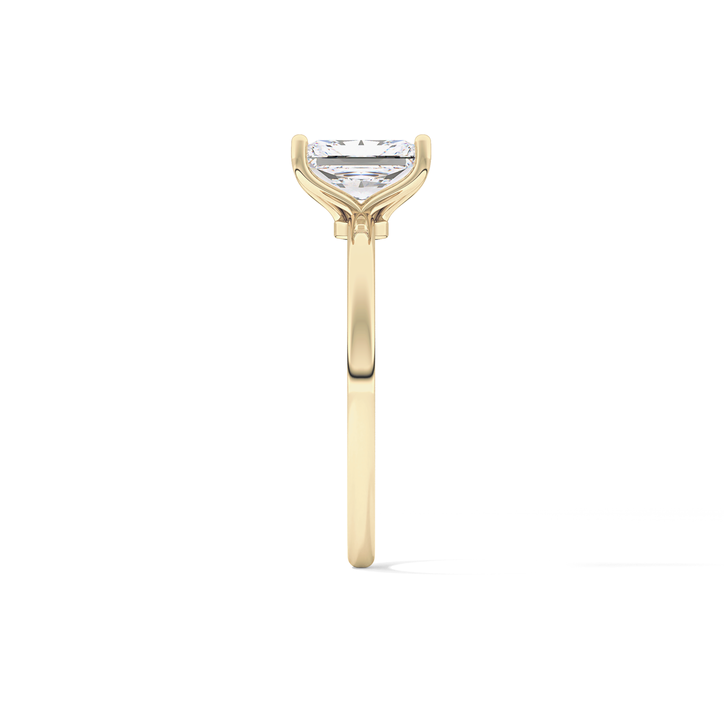 Radiant Cut 1.21 Carat Moissanite Ring – Solitaire Style in Gold