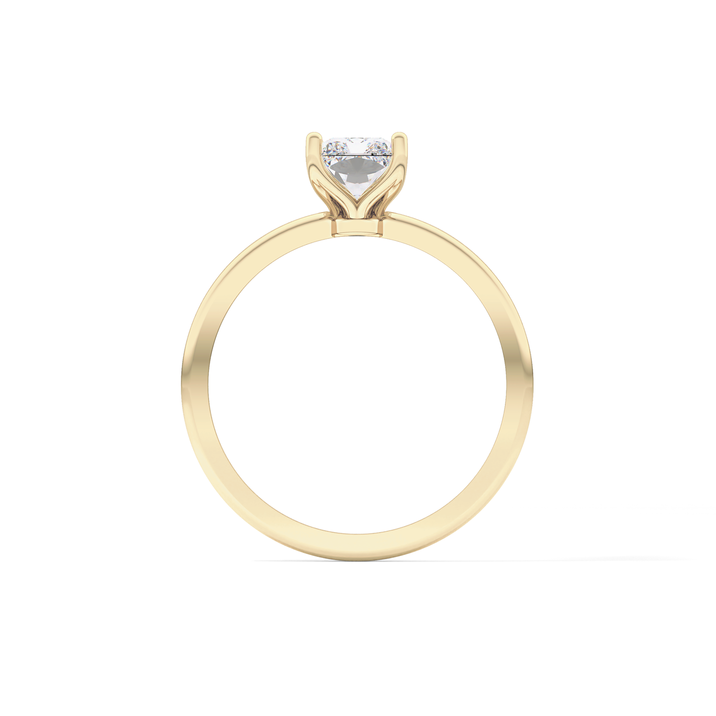 Radiant Cut 1.21 Carat Moissanite Ring – Solitaire Style in Gold