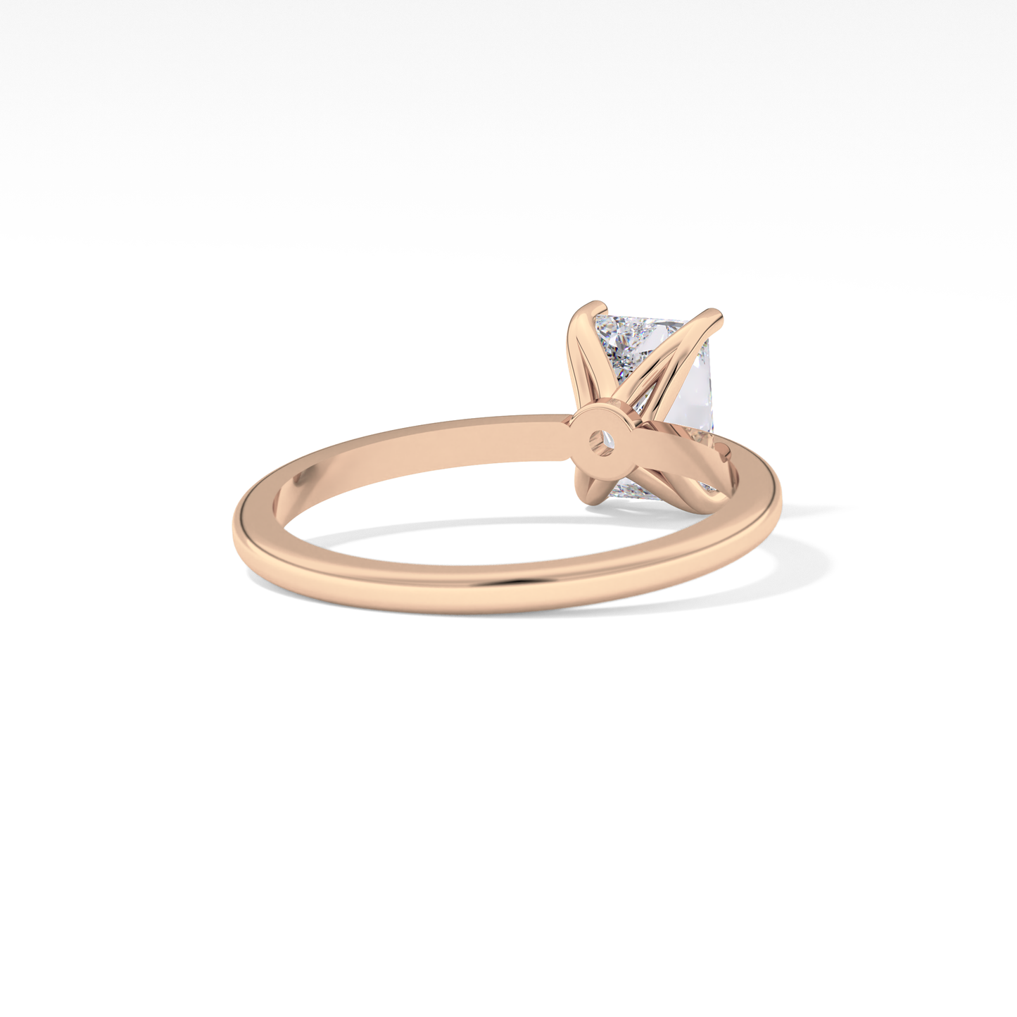 Radiant Cut 1.21 Carat Moissanite Ring – Solitaire Style in Gold