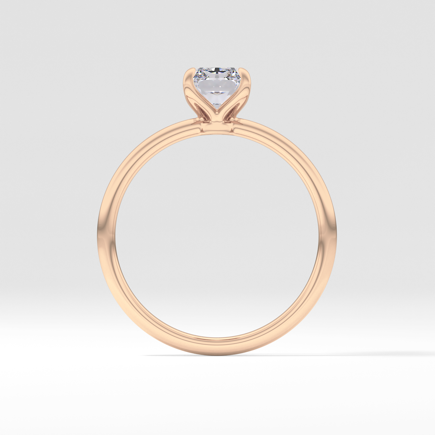 Radiant Cut 1.21 Carat Moissanite Ring – Solitaire Style in Gold
