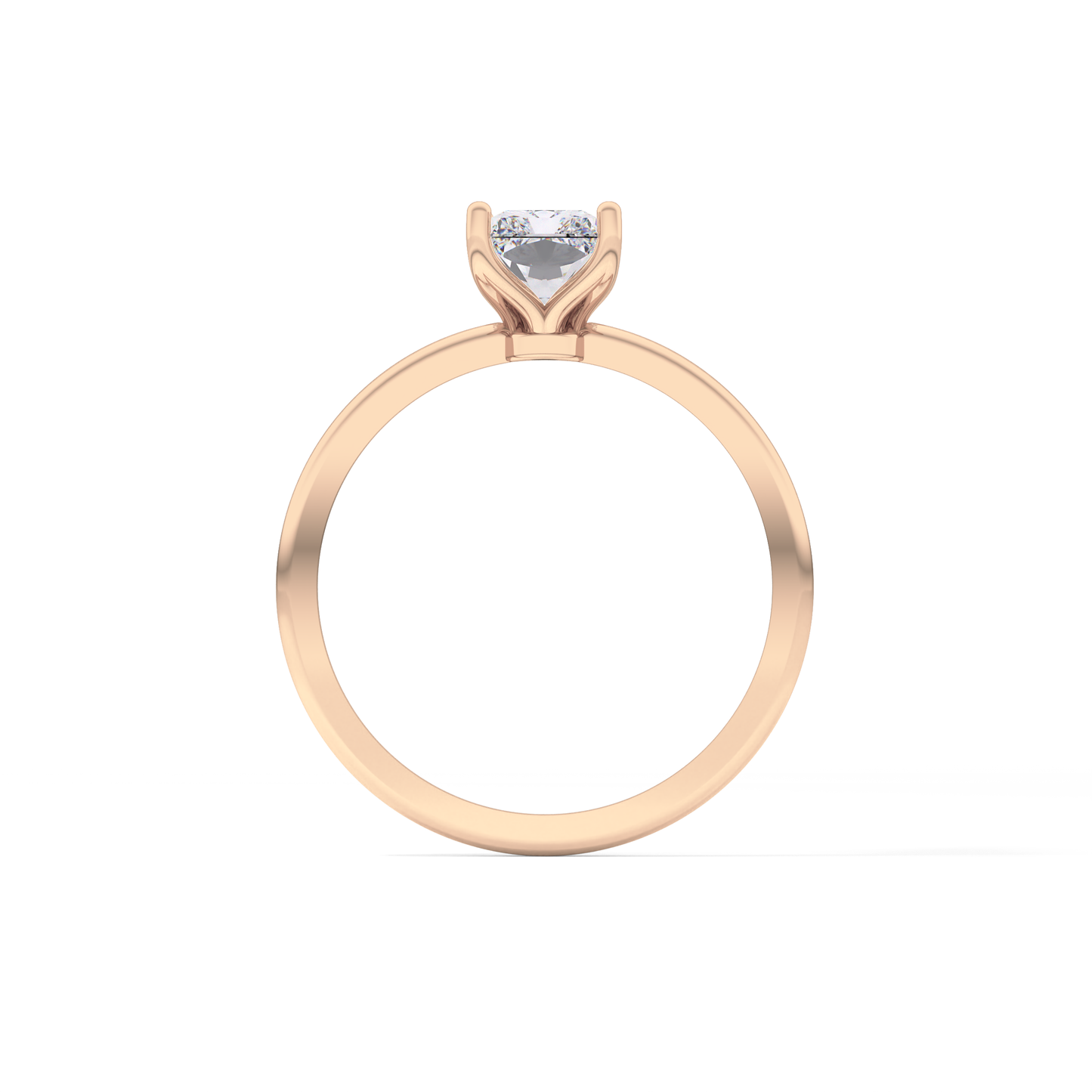 Radiant Cut 1.21 Carat Moissanite Ring – Solitaire Style in Gold