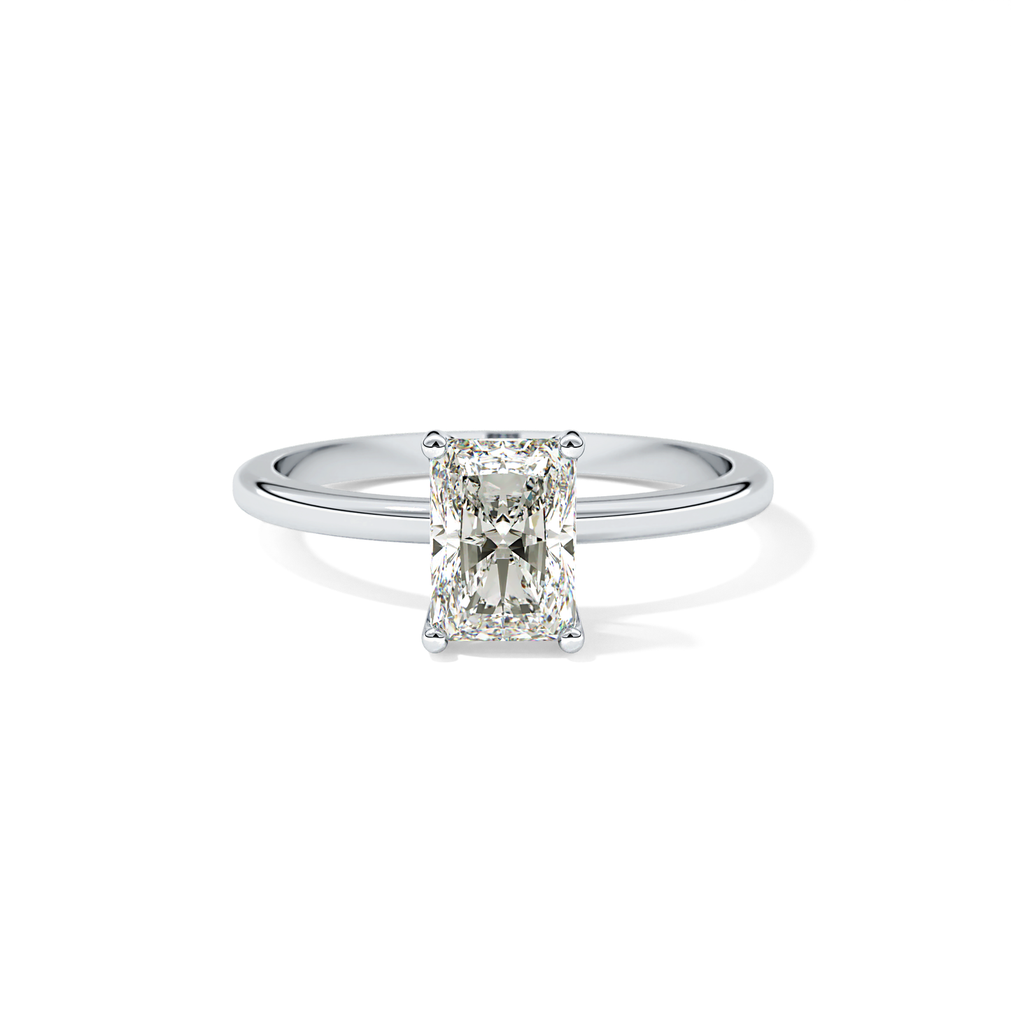 Radiant Cut 1.21 Carat Moissanite Ring – Solitaire Style in Gold