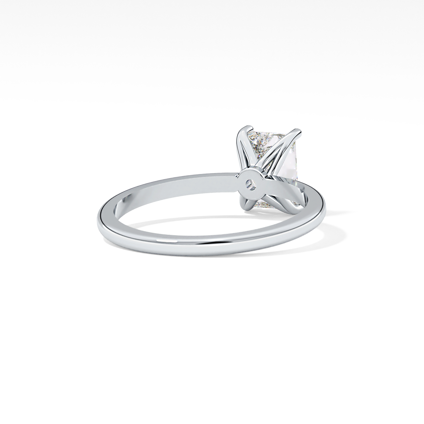 Radiant Cut 1.21 Carat Moissanite Ring – Solitaire Style in Gold