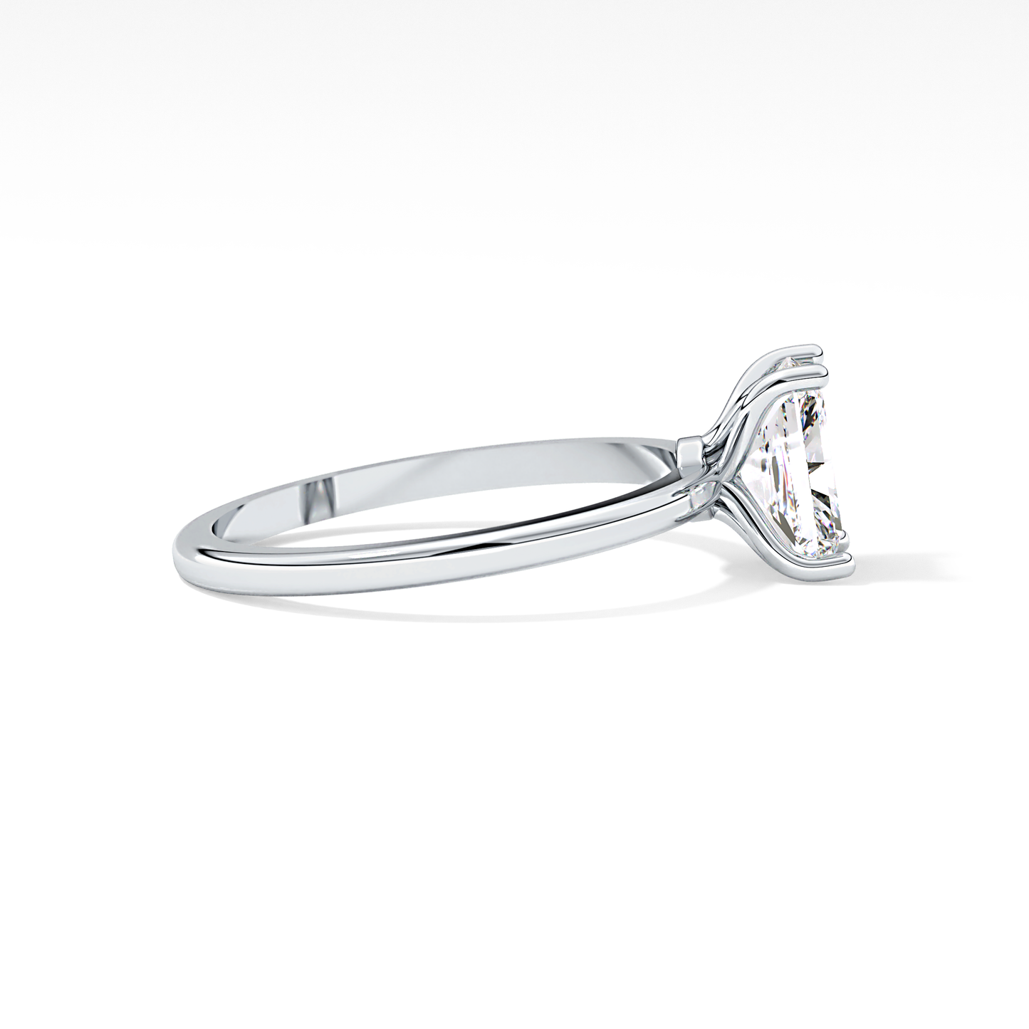 Radiant Cut 1.21 Carat Moissanite Ring – Solitaire Style in Gold