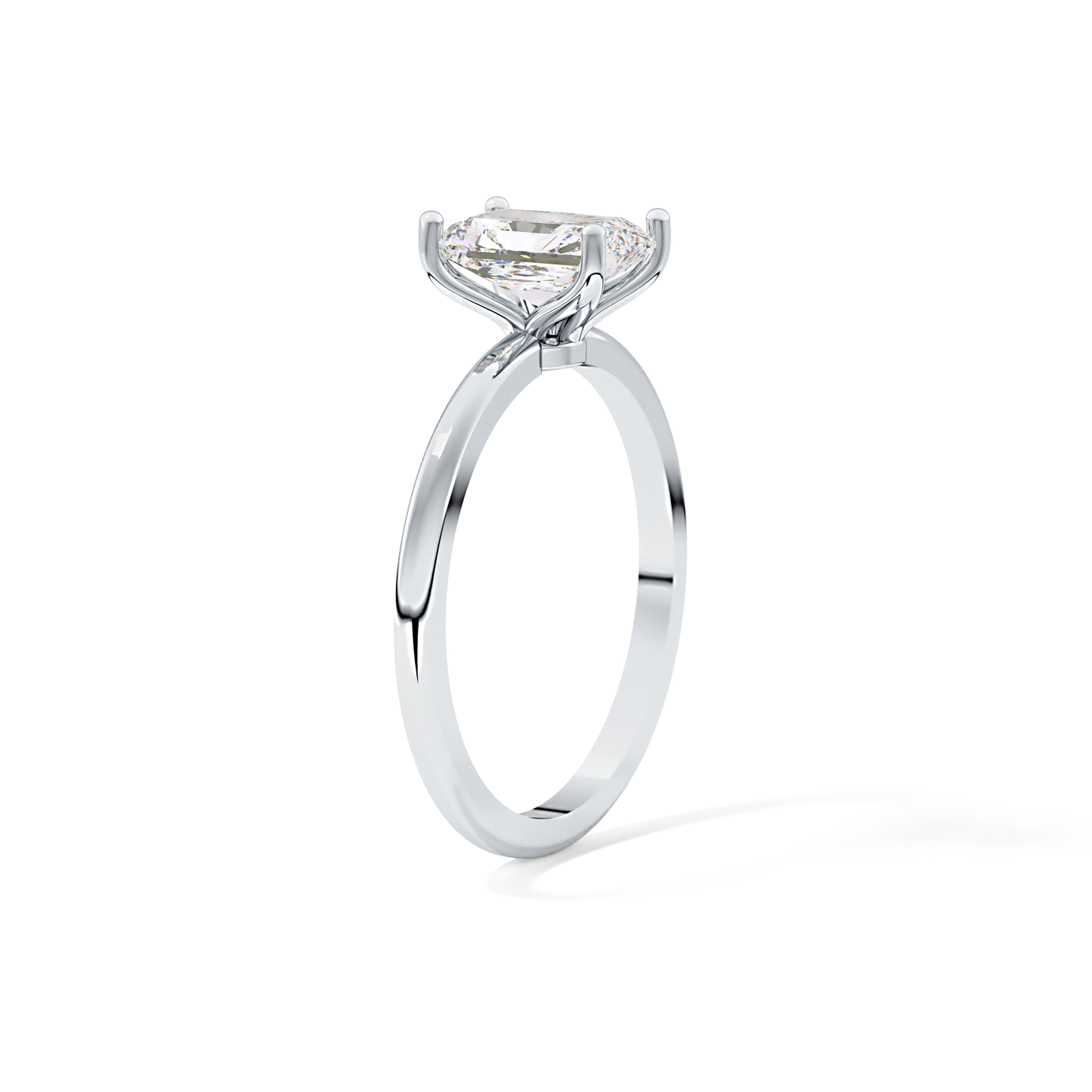Radiant Cut 1.21 Carat Moissanite Ring – Solitaire Style in Gold