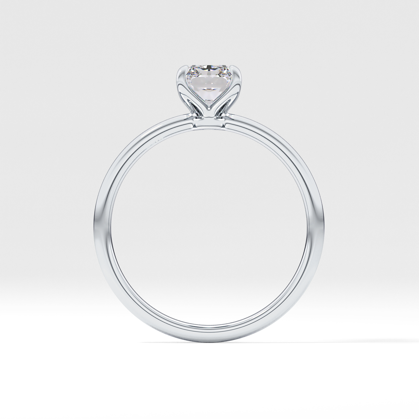Radiant Cut 1.21 Carat Moissanite Ring – Solitaire Style in Gold