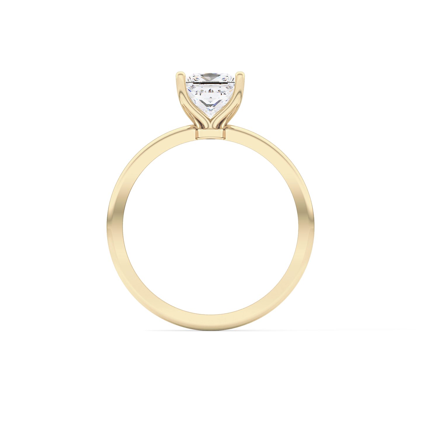 Princess Cut 1.04 Carat Moissanite Ring – Solitaire Style in Gold