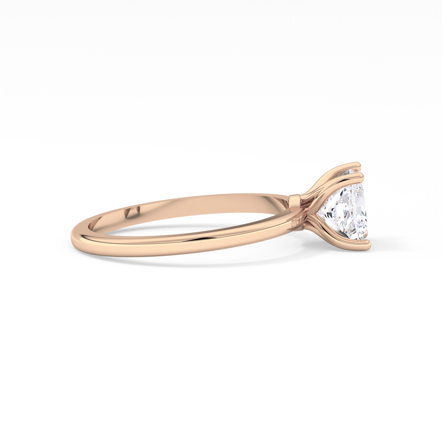 Princess Cut 1.04 Carat Moissanite Ring – Solitaire Style in Gold