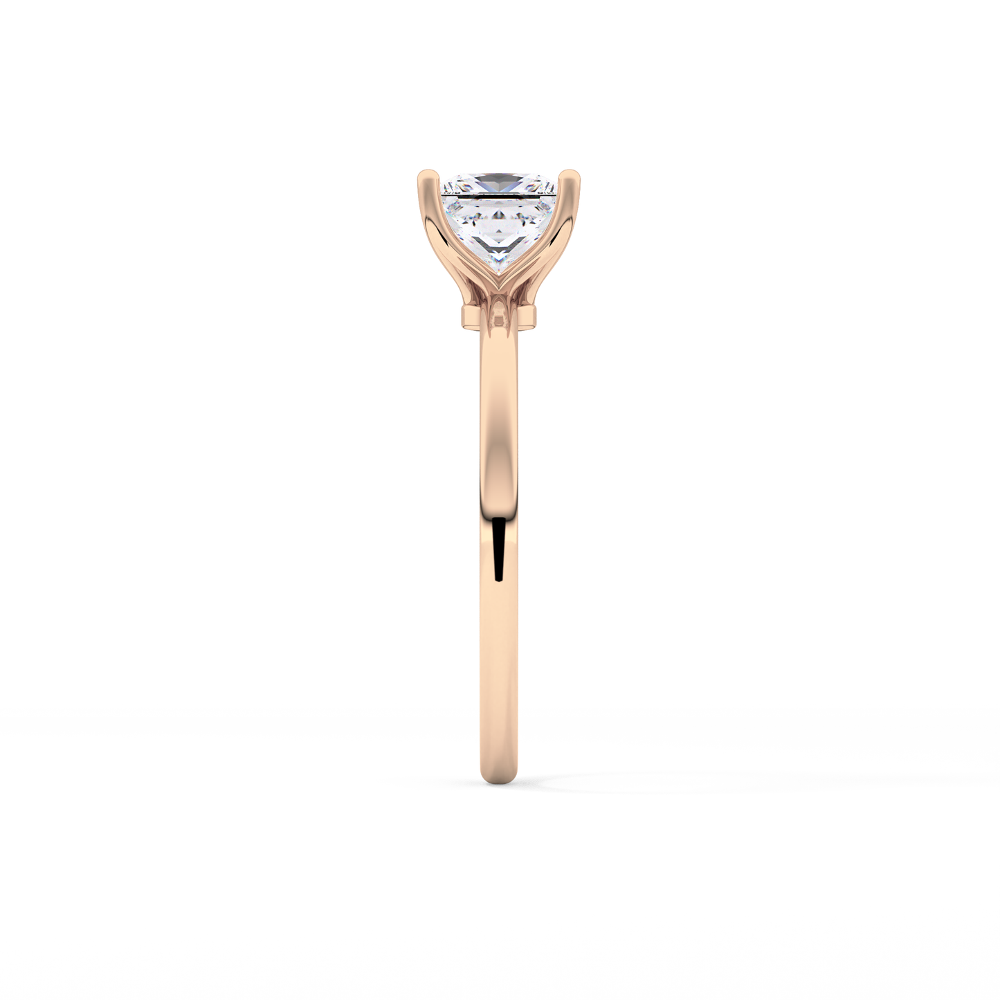 Princess Cut 1.04 Carat Moissanite Ring – Solitaire Style in Gold