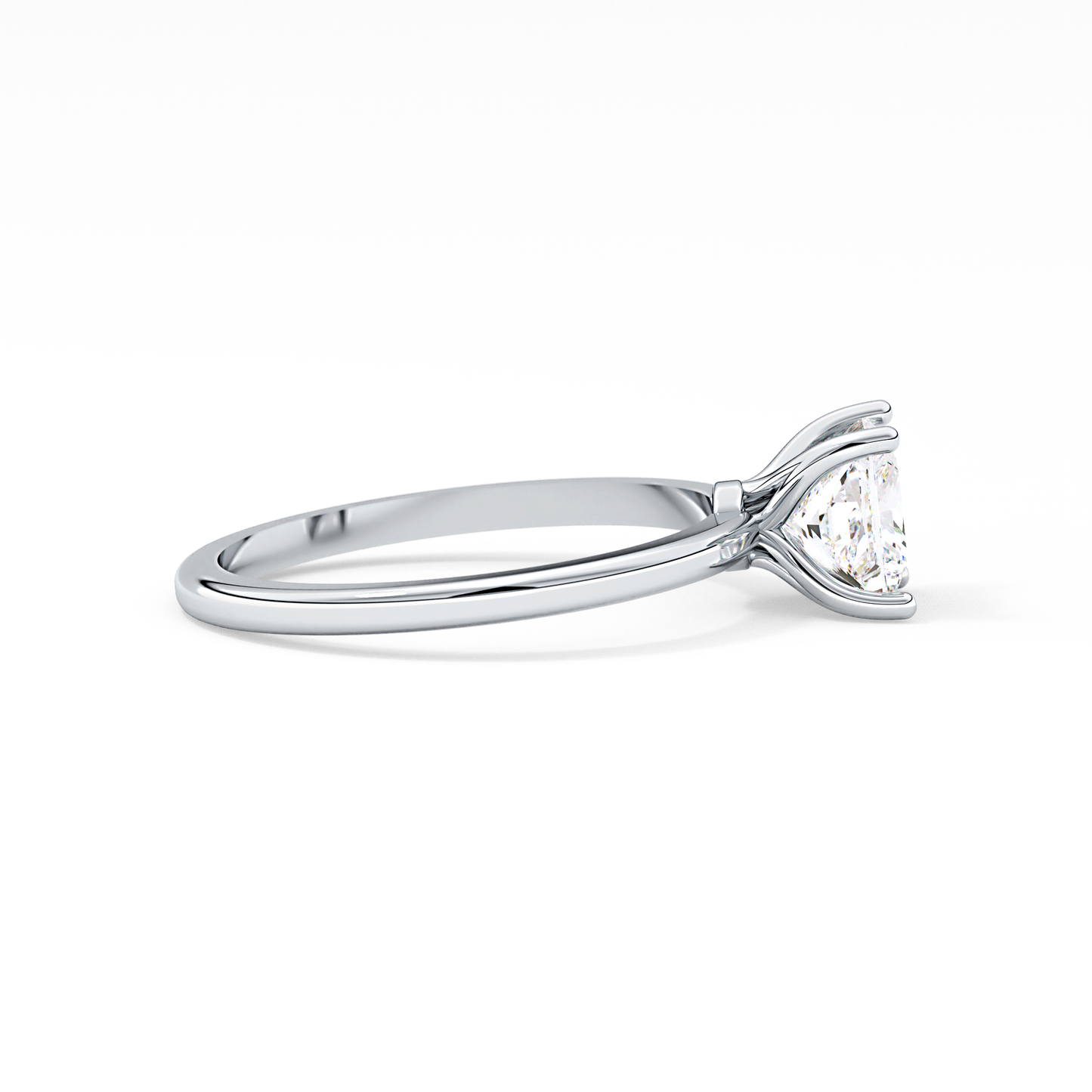 Princess Cut 1.04 Carat Moissanite Ring – Solitaire Style in Gold