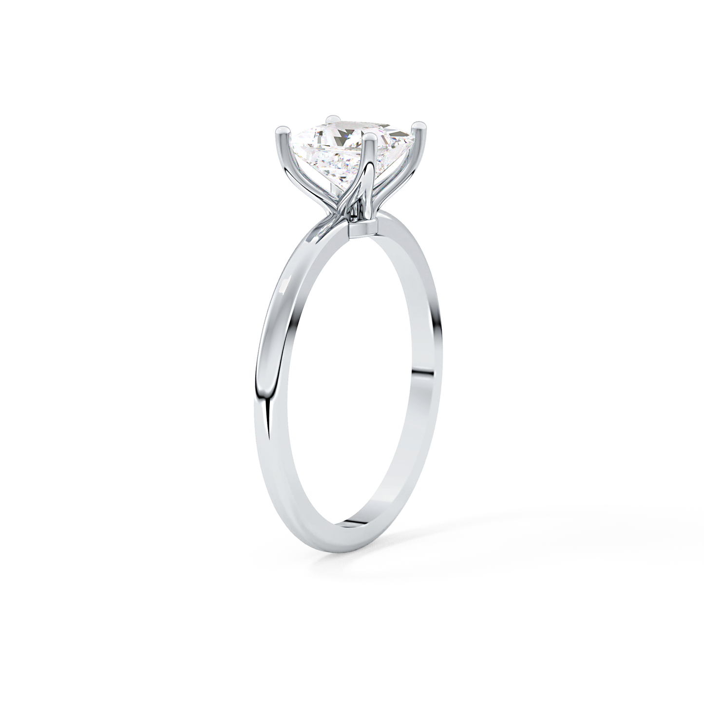 Princess Cut 1.04 Carat Moissanite Ring – Solitaire Style in Gold