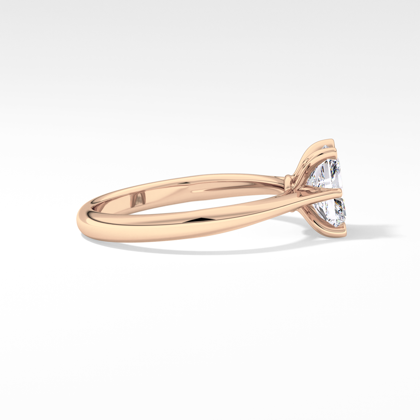 Radiant Cut 1.21 Carat Moissanite Ring – Solitaire Setting in Gold 15