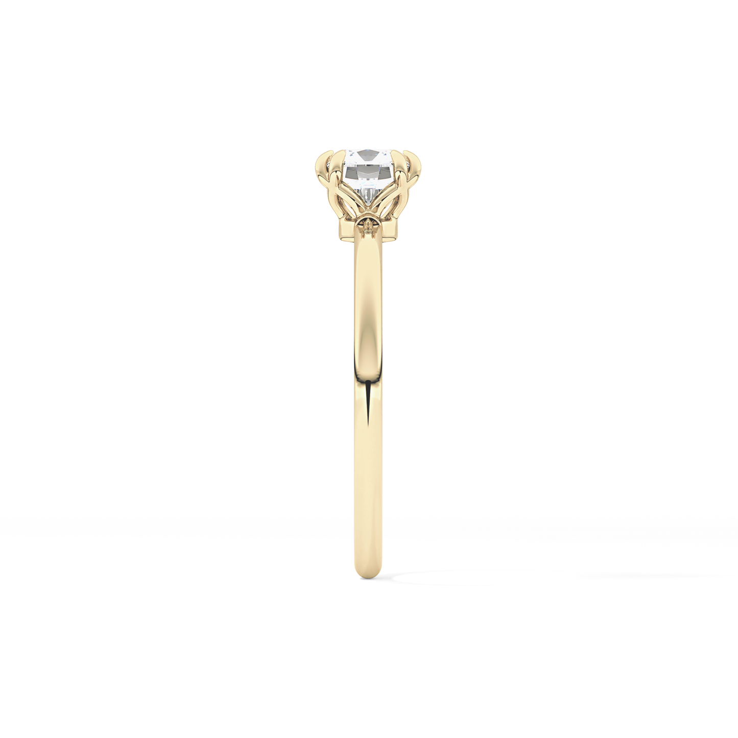 Cushion Cut 1.04 Carat Moissanite Ring – Solitaire Style in Gold