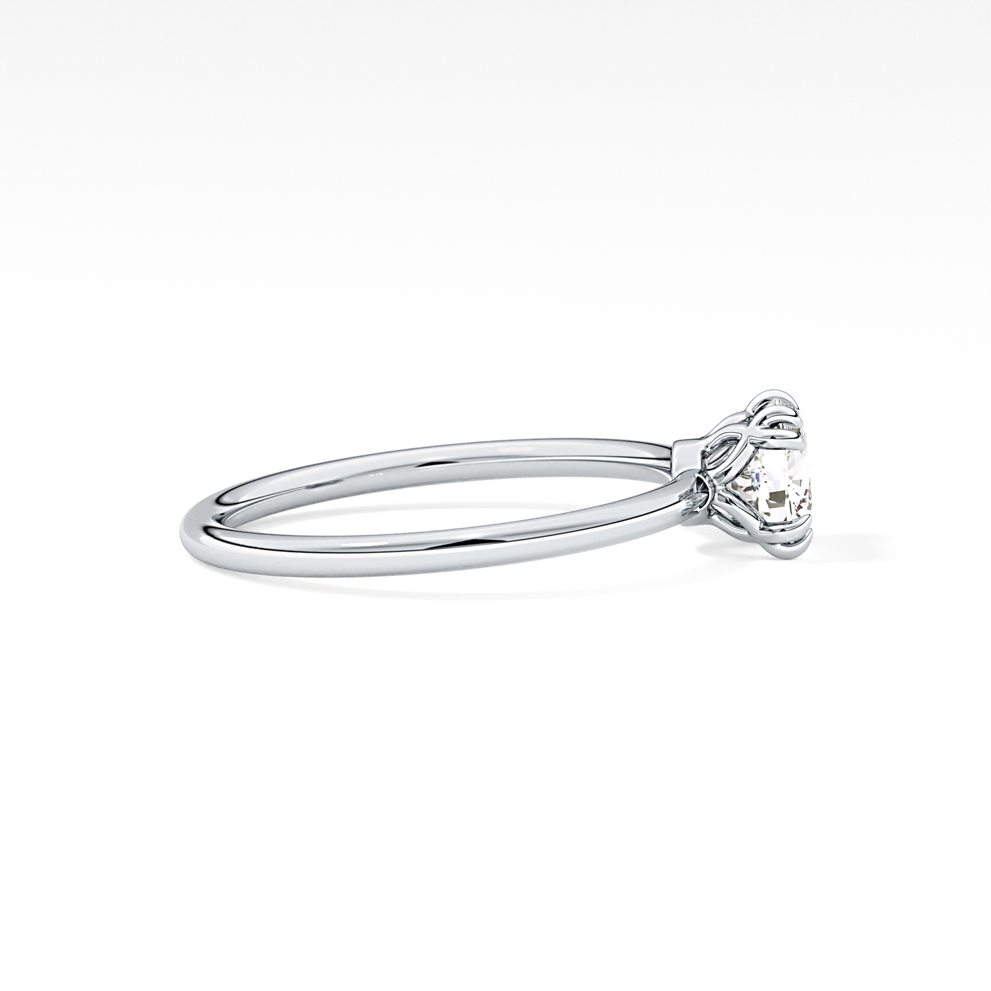 Cushion Cut 1.04 Carat Moissanite Ring – Solitaire Style in Gold