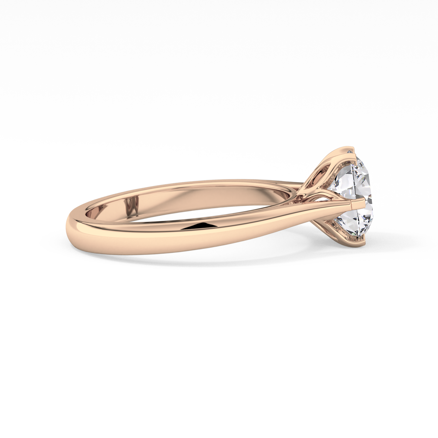 Round Cut 1.62 Carat Moissanite Ring – Solitaire Style in Gold